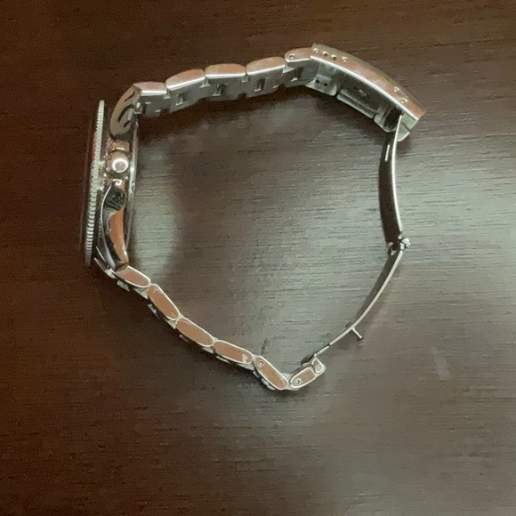 Silver Women’s Fossil Watch with Bling Tiffany Blue and Green Watch Face - Picture 4 of 8